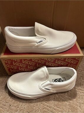 Vans- Classic, true white, women QS